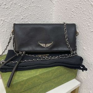 Heiße Mode-Designer-Frau-Tasche für Damen, Zadig Voltaire, Umhängetasche, Vintage-Niet-Handtasche, Geldbörse, Original-Box, echtes Leder, Umhängetasche, hochwertige Qualität