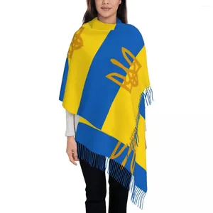 Sciarpe Sciarpa da donna con nappa Ucraina Scialle lungo super morbido Avvolgente nazionale Regali volanti Cashmere