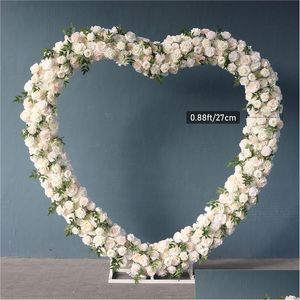 Party Decoration Heart Formed Flower Row Arrangement Bakgrund Arch Set Stage Props Decor Stand Drop Delivery Home Garden Festive Sup DHBQC