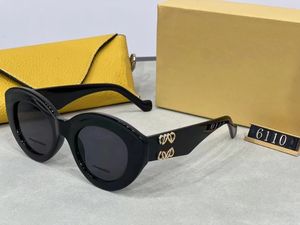 Designerskie okulary przeciwsłoneczne dla kobiet w letnim stylu 6110 anty-ultrafioletowe okulary przeciwsłoneczne Retro Plac Full Rame Women Mase Okulary Losowe pudełko