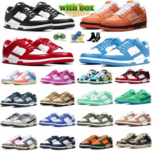 Panda Pigeon Running Shoes Men Women Designer Sneakers Orange Hummer Team Red Stadium Green Fuchsia Midnight Navy Grey Dime Next Nature Low Outdoor Sports Trainers