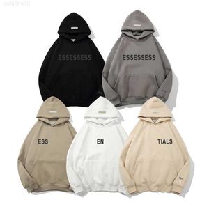 EssentialHoody Hoodies Desiner Pullover Sweatshirts God Loose Lon Sleeve Hooded Jumper Mens Womens Fashion Streetwear Lovers Tops Women Qyrb