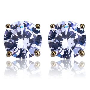 Hip Hop Stud Earrings Silver Gold Plated CZ earring mens womens earing ear ring Women Men designer earings luxury Jewelry