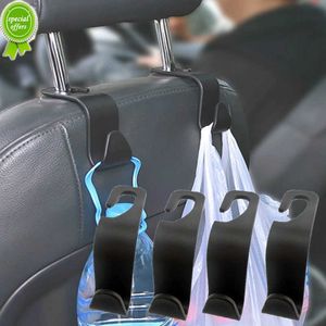 Ganchos de 1/2/4 PCs para bolsas Clipes de carro Crente Areto da cabeça Organizador Organizador Automóvel cabide de fixador de carro Acessórios para interiores de carro