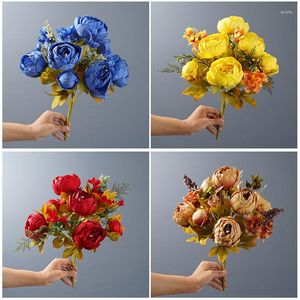 Декоративные цветы Оптовые 13 головных европейских европейских искусственных букет