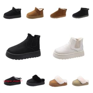 Australien Tasman Slipper Plattform Top Qualität Ultra Boot Designer Frau Plattform Schneestiefel Australien Pelz Warme Schuhe Echtes Leder Kastanie Knöchel Flauschige Booties