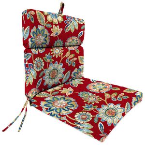 44 x 22 Daelyn Cherry French Edge Outdoor Chair Cushion