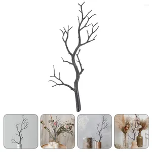 Decorative Flowers Branches Artificial Tree Vase Manzanita Sticks Twigs Dry Halloween Vases Dried Faux Filler Black Fake Fall Willow