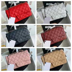 Designer luxury bag woman brand handbag Crossbody Bags ladies 20cm Metal Chain shoulder bag handbags adjustable strap cc bag Diamond Lattice small flap bags size