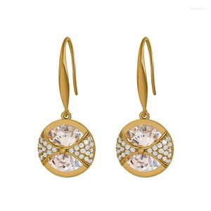 Dangle Earrings Fashion Design Openwork Spider Web White Zircon High Jewelry Women's Valentine's Day Mother Gift