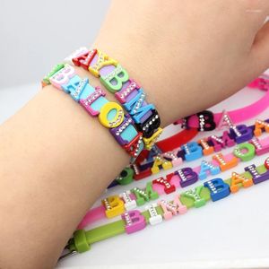 Collane con ciondolo Lega di strass Fai da te 8mm Lettere diapositive Charms Alfabeto 50 pezzi Bracciale adatto per braccialetti Collare per animali domestici Creazione di gioielli Donna Bambini