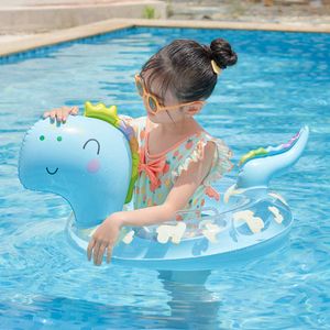 Life Vest Buoy Rooxin Dinosaur Pool Float Babi Kids Tube Swimming Ring Baby Uppblåsbar Simning Circle Pool Accessories Uppblåsbara leksaker J230424