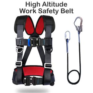 Climbing Harnesses High-altitude Work Safety Belt Three Point Harness Safety Ropes Hook Outdoor Rock Climbing Electrician Construction Equipment 231124