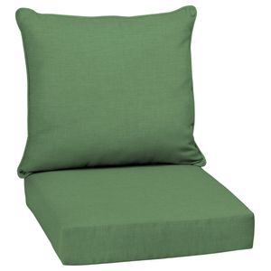 Zestaw poduszki na zewnątrz głębokie siedzenia 24 x 24, Moss Green Leala