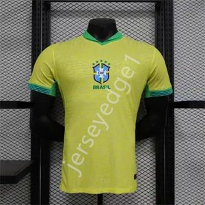 NEW Player version arrival 2024 Brazil soccer jerseys VINI JR L.PAQUETA NEYMAR 23 24 P.COUTINHO RICHARLISON football shirt BRUNO G. PELE CASEMIRO sets jersey NEYMAR