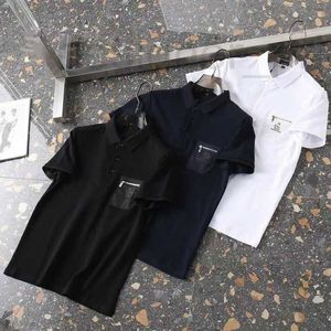 Marca de moda de polos masculina camisas pólo bolso bordado molhas de gorjeta de designer camiseta homens mulheres pulôver camisetas slim tshirt verão tops de manga curta 9ge8