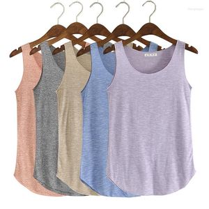 Women's Tanks 2023Summer Fitness Tank Top T-Shirt Plus Size Loose Model Soft High Strecth Vest Cotton O-neck Korean Fashion Woman Clothing