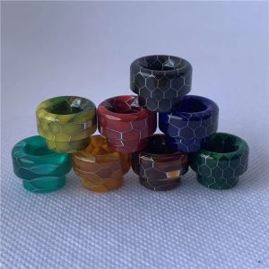 528 Epoxy Resin Drip Tips Colorful Snake Skin Cobra Wide Bore Dripper Tip With Candy Package ZZ