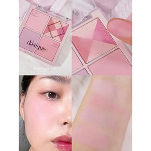 Blush Korea 4-color Paleta Paleta Moreta ciepłe chłodne matowe brzoskwini Blusher proszek długotrwały potępi się kosmetyki makijażu 231124