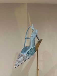 Designer shoes 23 summer women's shoes diamond super high-heeled walking sandals, fashion crystal shoes, full diamond princess shoes fine heel wedding shoes