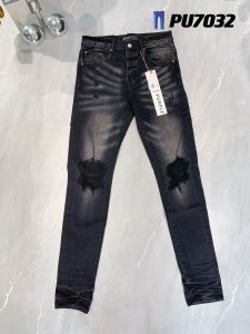 Paarse jeans Amirs Jeans Designer Puple Jeans Heren skinny jeans Luxe designer denim broek Distressed Ripped Biker Zwart Blauwe Jean Slim Fit MotorcycleYJ89