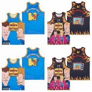 Film The House Down Down Jersey Basketbol Filmi Beavis ve Butt-Head Do America Retro 1996 Spor Hayranları Koleji Nefes Alabilir Dikişli Takım Pullover Hiphop Lisesi