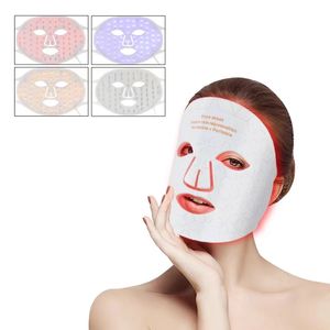 4 Colors LED Red Light Face Infrared Facial Skin Rejuvenation Oil Control Anti Inflammation Scar 240pcs Leds Photon NIR Light Repair Redness Anti Wrinkle