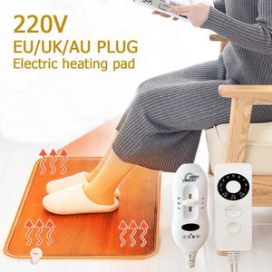 Electric Blanket 220V Winter Heating Foot Mat Office home Pad Warm Feet HeaterThermarpet Leather Household Floor Heater 231124