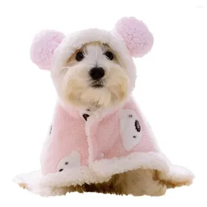 Dog Apparel Stylish Pet Cape Clothes For Easy-wearing Fine Workmanship Cat Cloak Warm Puppy Outwear