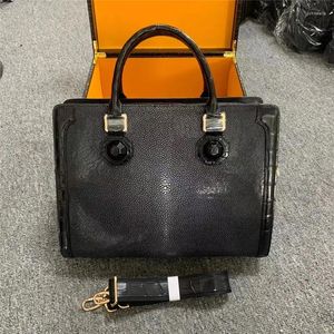 Briefcases Authentic Real True Skin Businessmen Passcode Briefcase Genuine Crocodile Leather Male Top-handle Handbag Working Purse