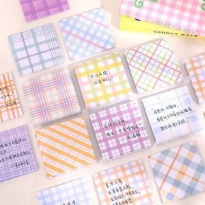 Supplies N Times Pasted Student Stationery Checkerboard Bookmark Sticker Sticky Notes Message Tearable Memo Pad