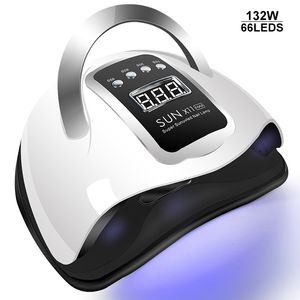 Nageltorkar Sun X11 Max LED -nagellampa för torkning av alla nagelgelpolska med stor LCD -touch smart sensor Nagel torktumlare manikyr Sharon Tools 230425