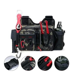 Bolsas ao ar livre vara de peca tico saco cintura peito mochila bolsa de ombro ao ar livre esportes militares assult caixa isca de peca sling saco masculino xa j230424