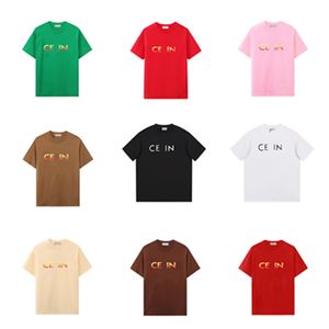 Nuevo Diseñador para hombres Diseñador para mujeres Camiseta para hombres Camiseta para mujeres Tela de algodón transpirable resistente al sudor color sólido toda la moda camisa de manga corta S-XL shun