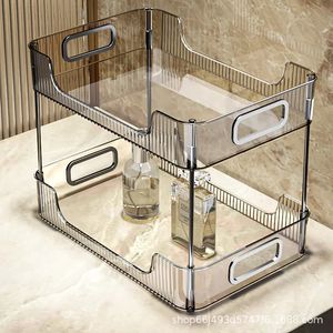 Mensole per il bagno Scaffale per il bagno di lusso Bagno WC Lavaggio a mano Guarnizione Piano del tavolo Scatola per cosmetici Scaffale per toeletta da tavolo 231124