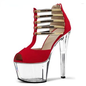 Sandals Spring/Summer 17cm Sexy Ultra High Heel Fashion Thin Belt Pole Dance Night Club Women's