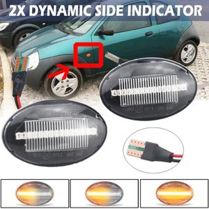 LED Dynamic Side Marker Turn Signal Blinker Flödande vatten blinkande ljus för Ford Fiesta MK4 MK5 Mondeo Mk1 Explorer 2 Transit