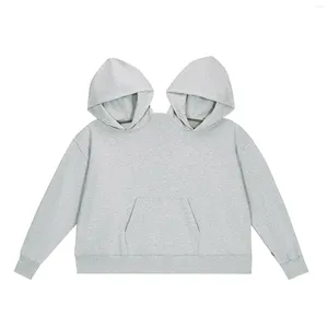 Erkek Hoodies Erkek Kadınlar İki Kişi Komik Hoodie Samimi Gevşek Katı Sweatshirt Tek Parça Çiftler Pullover Tatil Partisi Jumpers Topsn