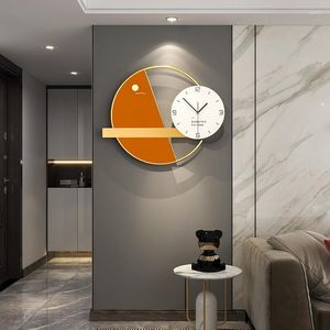 Zegary ścienne Kuchnia luksusowy zegar salon 3D metal kreatywność cicha nowoczesna design reloJ dekoracja ll50wc