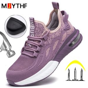 Boots Safety Shoes For Women Men Work Sneakers Protective Air Cushion Indestructible Large Size 3550 231124