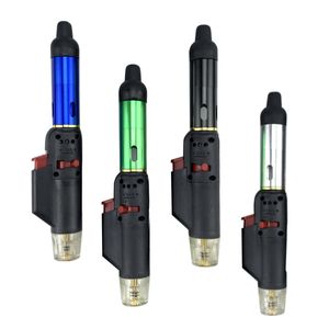 Click N Butane Torch Vaporizer Lighter Sneak A Metal Smoking Dry Herb Pipes Windproof Flame Incense Burner 4 Colors