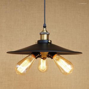 Lâmpadas pendentes Retro Industrial Loft Village Led Bar Pendure Lamp E27 Luzes de jantar Luz cozinha leve