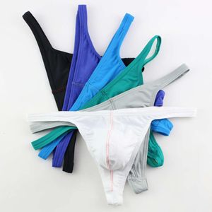 Sexy roupa interior masculina gay s tanga e g corda de seda gelo macio jockstrap bolsa erótica calcinha tanga hombre mankini ht