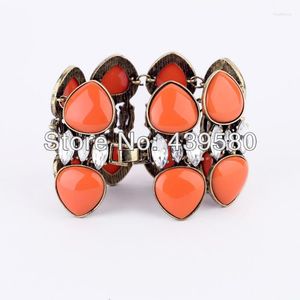 Länk armband design smycken fabrik grossist vackra mode korall kvinnor armband orange