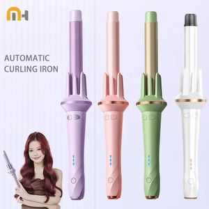 Curling Irons Minhuang 28/32mm Automatisk hår curler stor våg curling järntång temperaturjusterbar anjon snabb uppvärmningsstyling curlers 231124