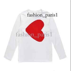 Tech Sweaters Comme Hoodies Cdgs Sweatshirts Men Women Zipper Loose Coat Play Sweatshirt Small Red Heart Tshirts Garcons Standards 775 635