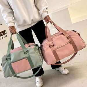 Storage Bags With Shoe Compartment Fashion Casual Fitness Sport Bag Zipper Travel Large Capacity For Daily Life