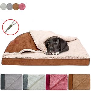 canili penne Pet Letto quadrato Sacco a pelo Cuccia Letto per gatti Coperta Letto Per tutte le stagioni Comodo morbido rimovibile Lavabile antiscivolo Letto per cani 231124