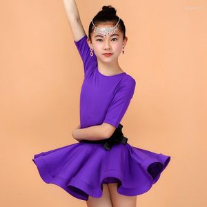 ステージウェアガールラテンダンスドレスタンゴ服ランバ/サンバ服の子供サルサドレスキッズボールルームチュチュダンス