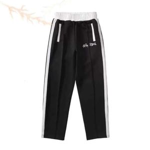 Designer roupas pa tracksuits moda pant palmes angies 20ss lado preto branco listrado calças casuais sportswear unisex marca de luxo jogger